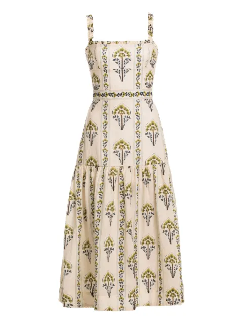 Agua By Agua Bendita Nispero Moriche midi dress