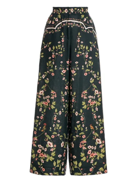 Agua By Agua Bendita Hose mit Blumen-Print