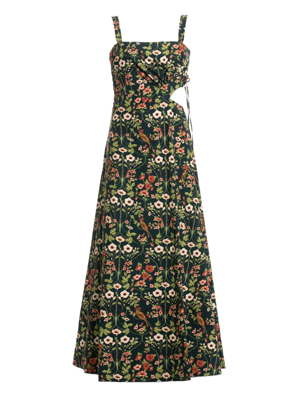 Agua By Agua Bendita Midi-jurk met bloemenprint - Groen