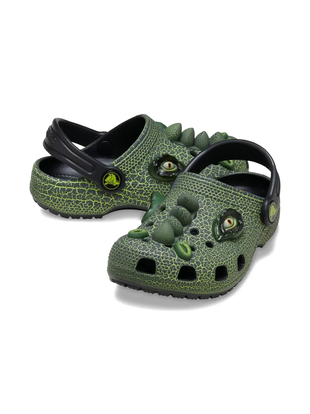 Crocs Kids IAM Scary Dino "Green" sandals | Closed Toe Sandals | Image 2