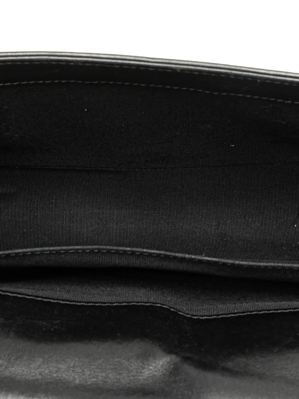 Pre-owned Chanel 2013-2014 Old Medium Quilted Lambskin Boy Flap Crossbody Bag In Black