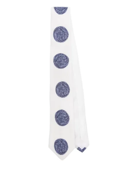 Moschino scribble-circle tie