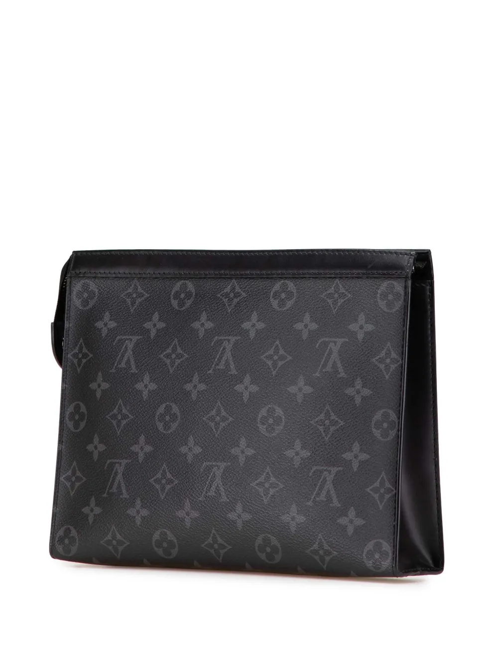 Pre-owned Louis Vuitton 2019 Monogram Eclipse Pochette Voyage Mm Clutch Bag