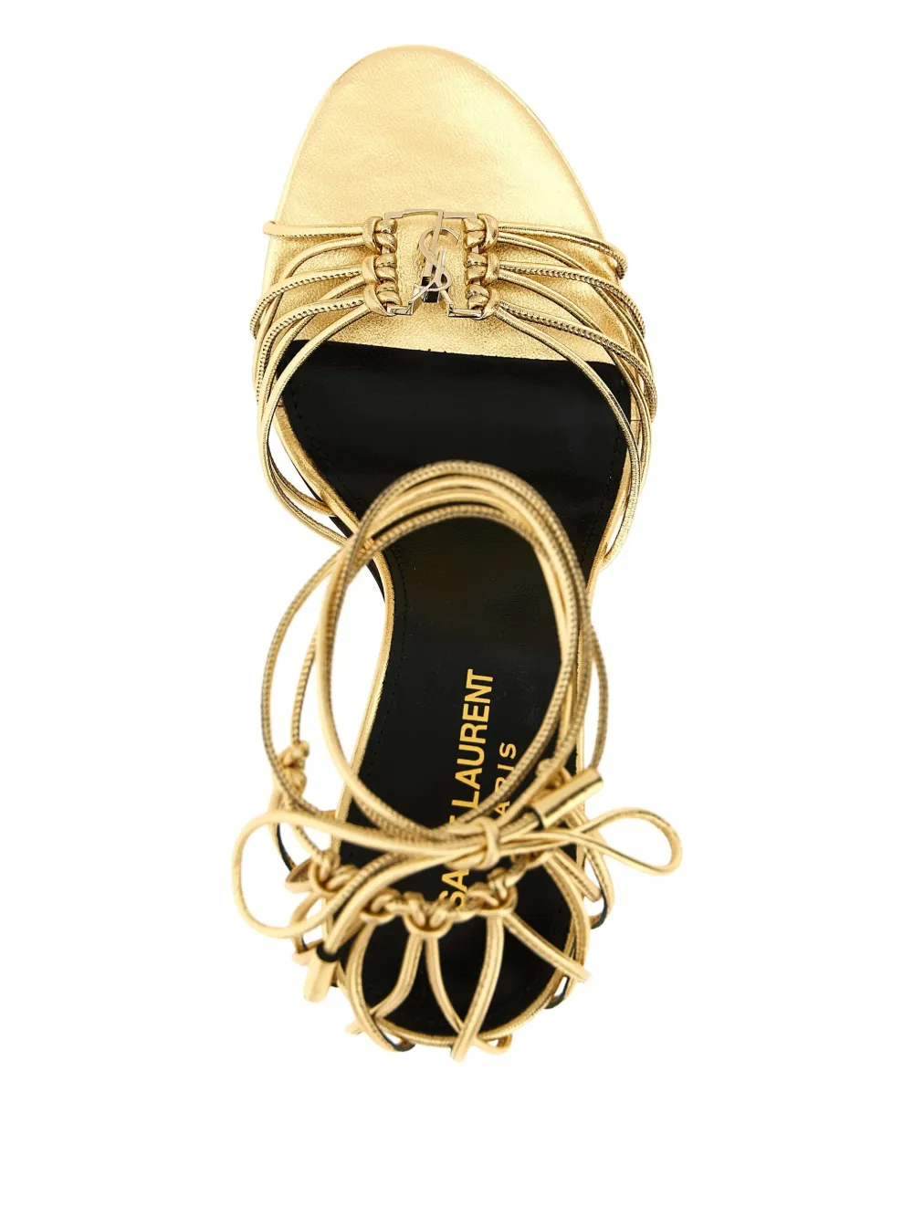 Saint Laurent 90mm Babylone sandals Goud