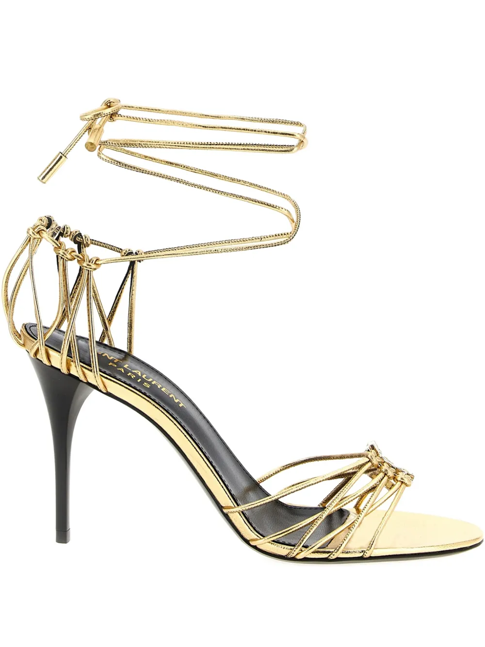 Saint Laurent 90mm Babylone sandals Goud