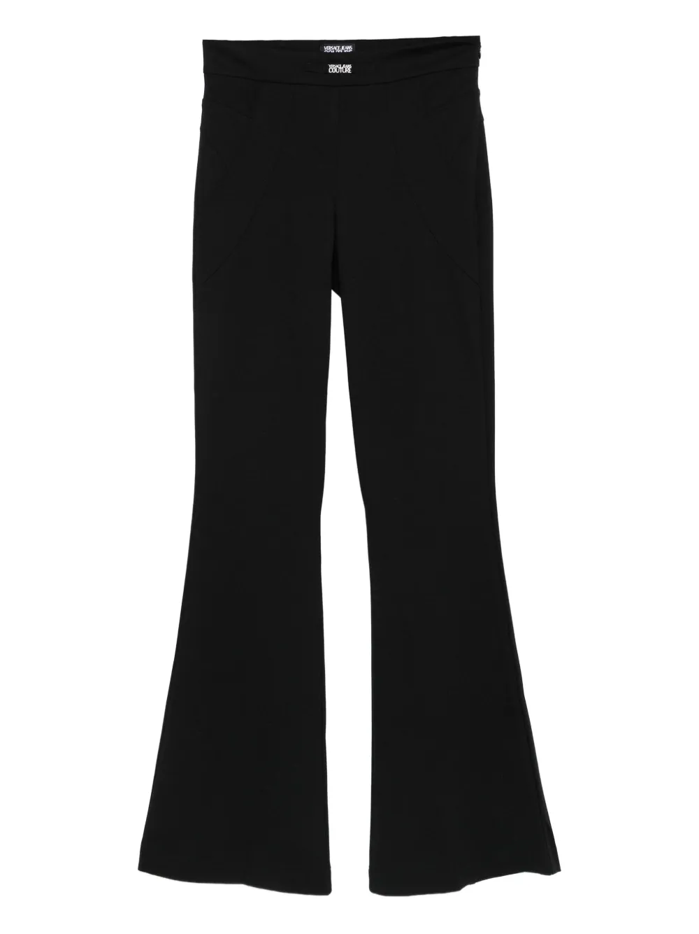 Versace Jeans Couture Pocket-detail Flared Trousers In Black