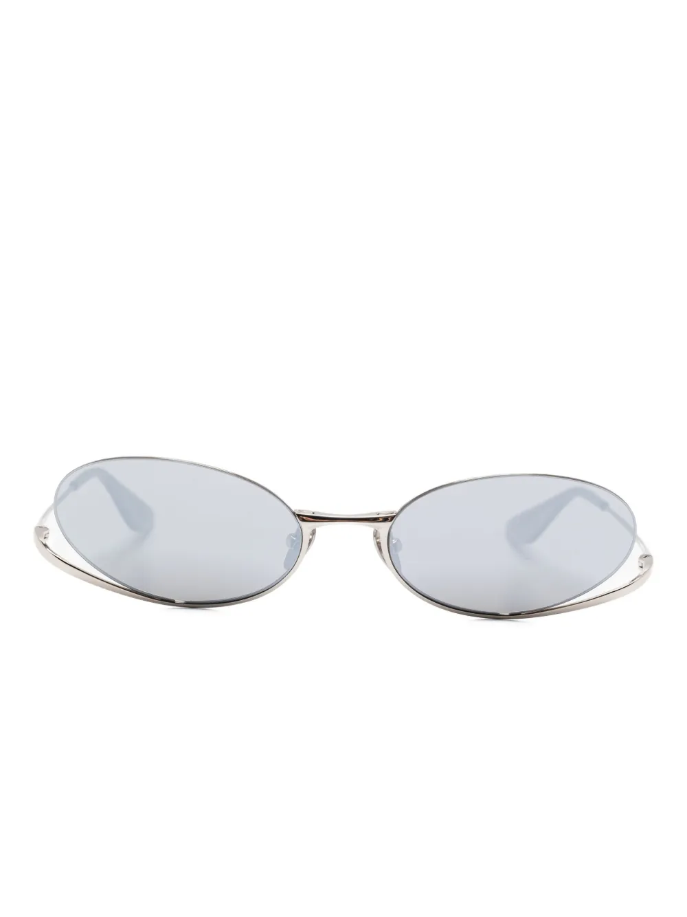 GIGI STUDIOS Shimmer oval-frame sunglasses Zilver