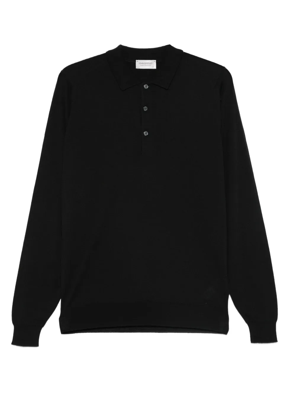 John Smedley langærmet polotrøje | sort | Image 1