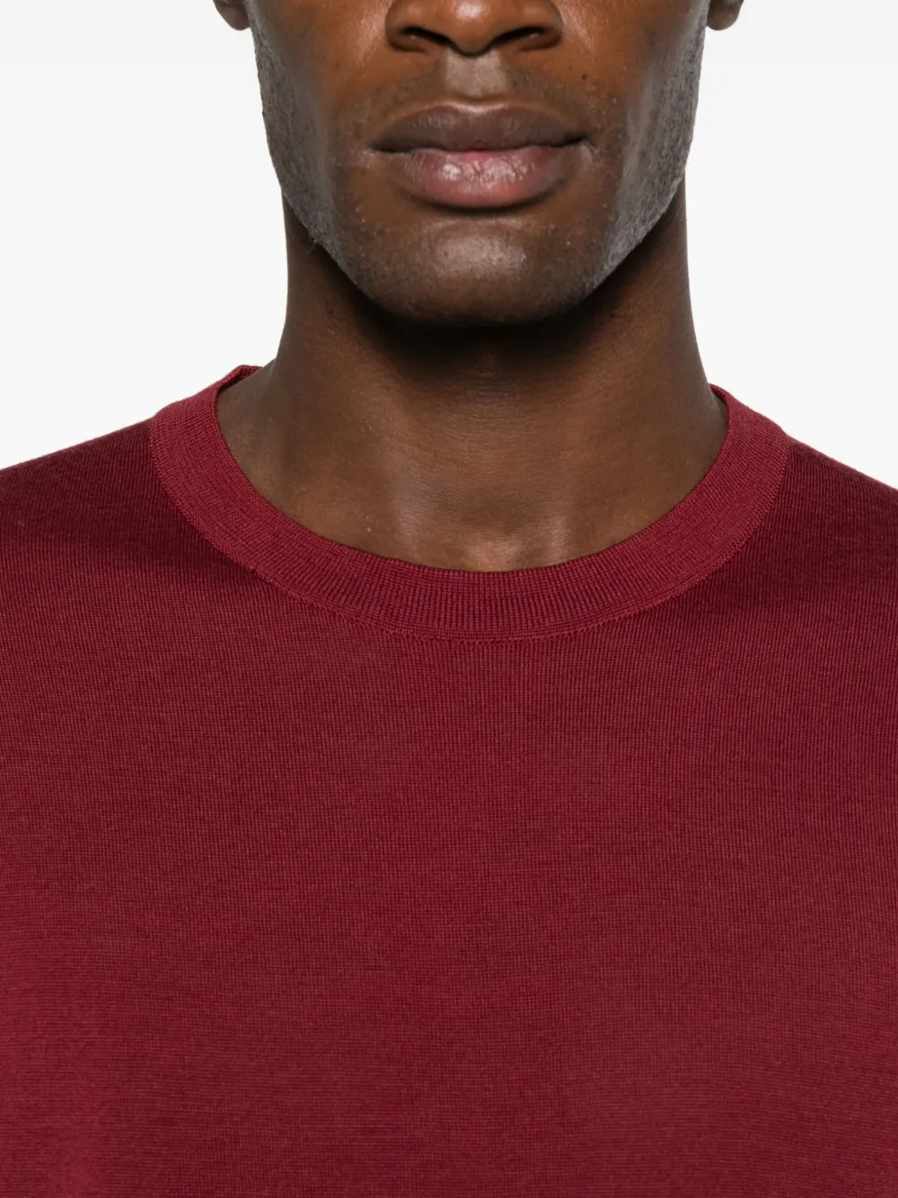 John Smedley Short-sleeved Sweater In Red