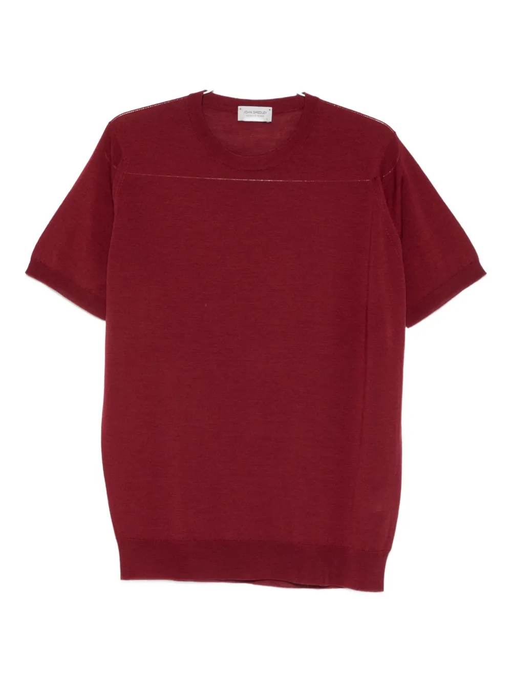 John Smedley Short-sleeved Sweater In Red