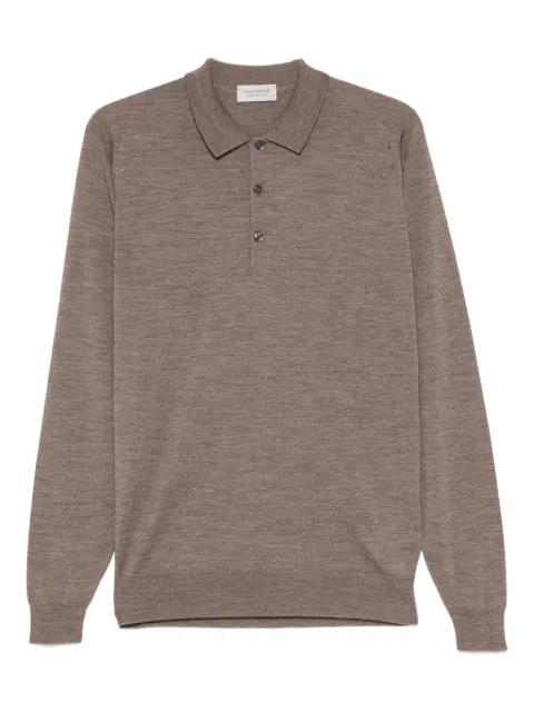 John Smedley long-sleeved polo shirt