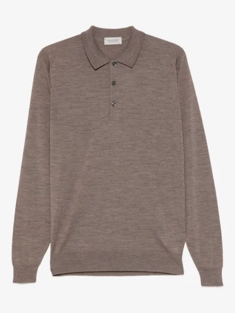 John Smedley long-sleeved polo shirt