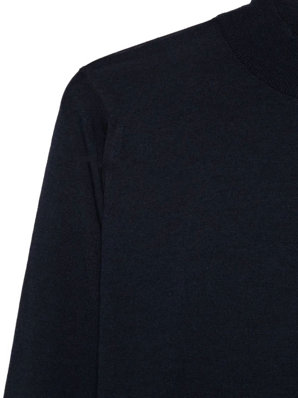 John Smedley Trui met hoge hals Blauw