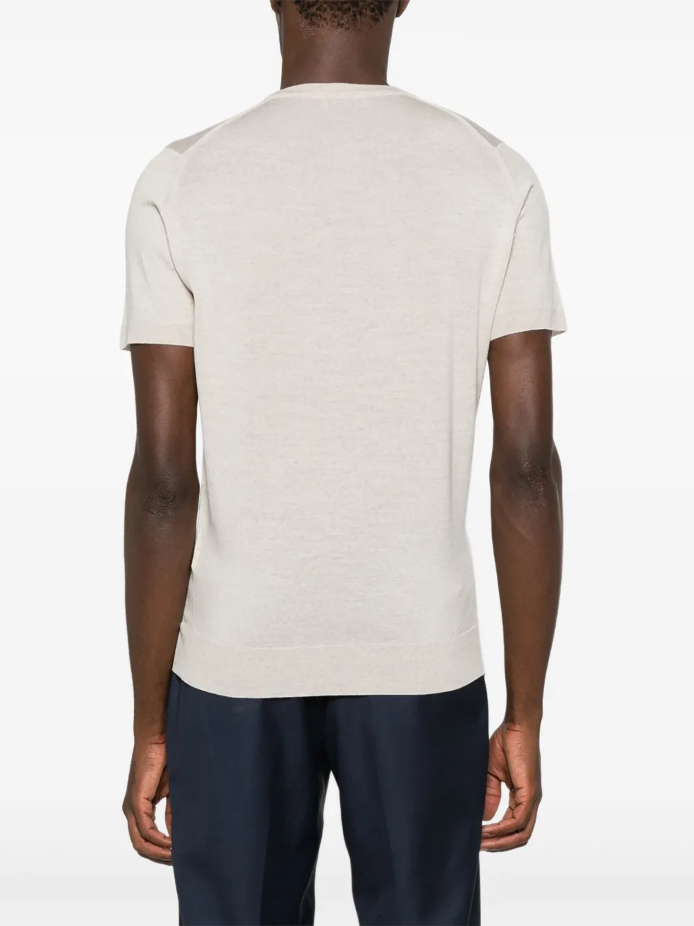 John Smedley T-shirt Grijs