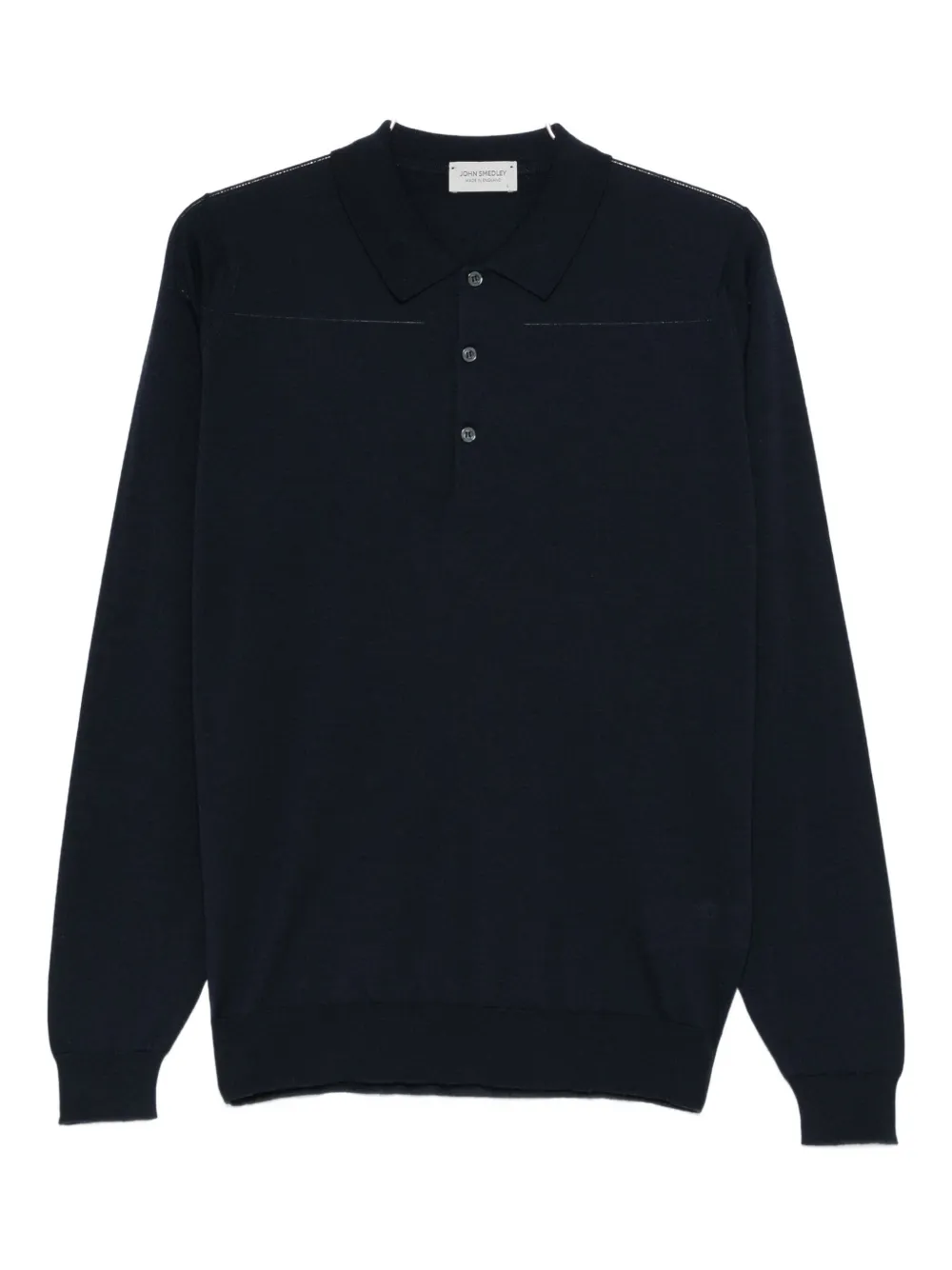 John Smedley Belper Button-fastning Polo Shirt In Black