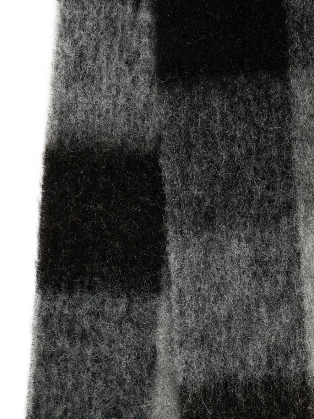 Acne Studios Checked Wool Scarf In Black