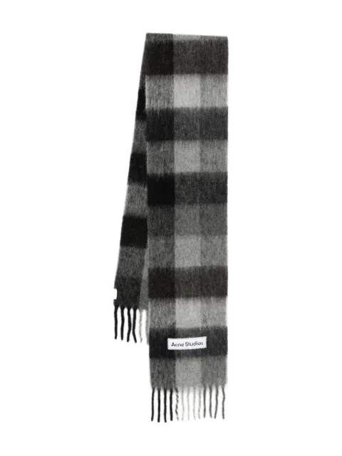 Acne Studios checked wool scarf