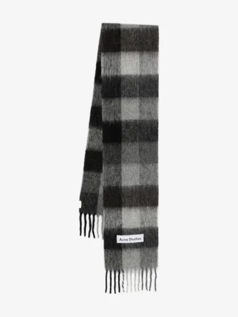 Acne Studios écharpe en laine à carreaux