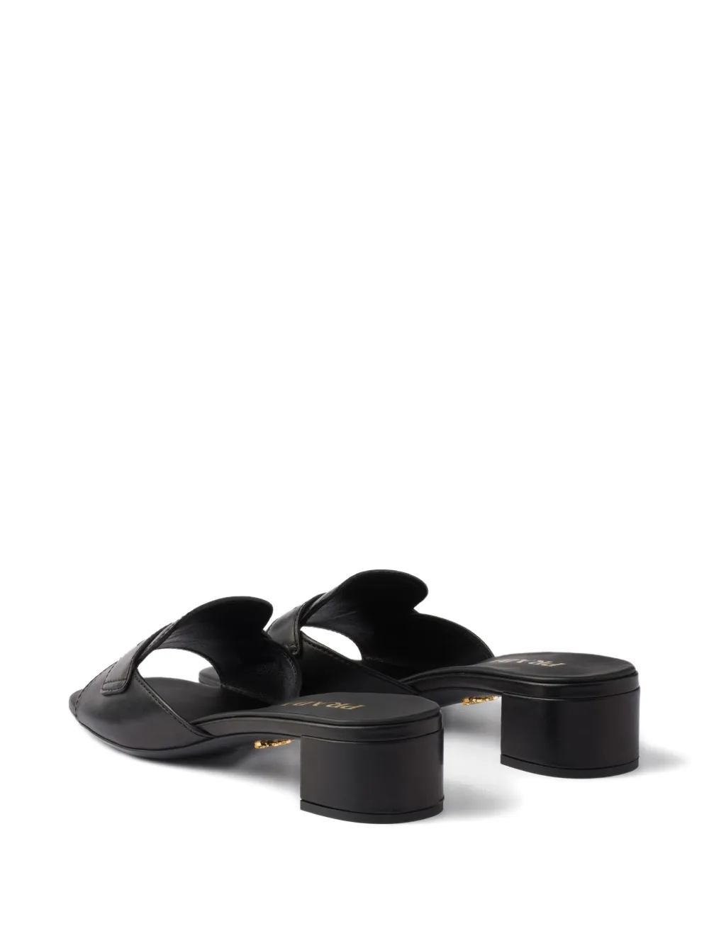 Prada leather sandals Black