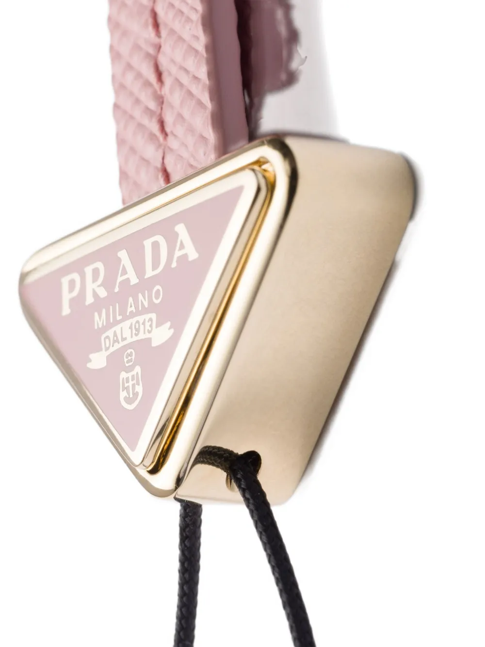 Prada Saffiano leren telefoonband met logo Roze
