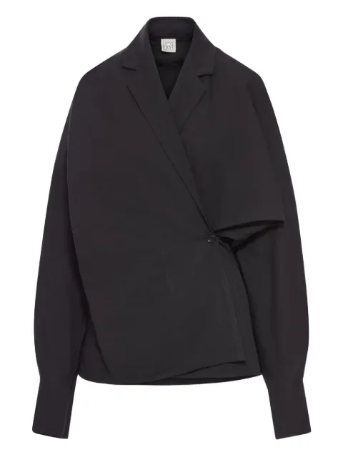 TOTEME asymmetric wrap blouse
