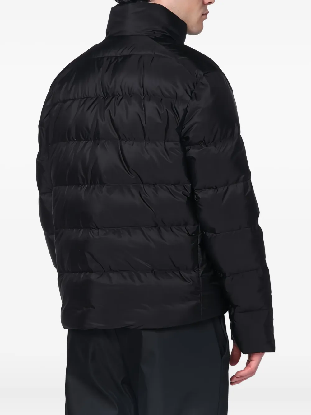 Prada Gewatteerd jack met logo Zwart