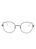 Megane and Me Norah round-frame glasses - Black
