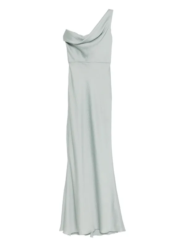 Amsale Satin Hammered Gown | Green | FARFETCH Amsale Satin Hammered Gown | Green | FARFETCH