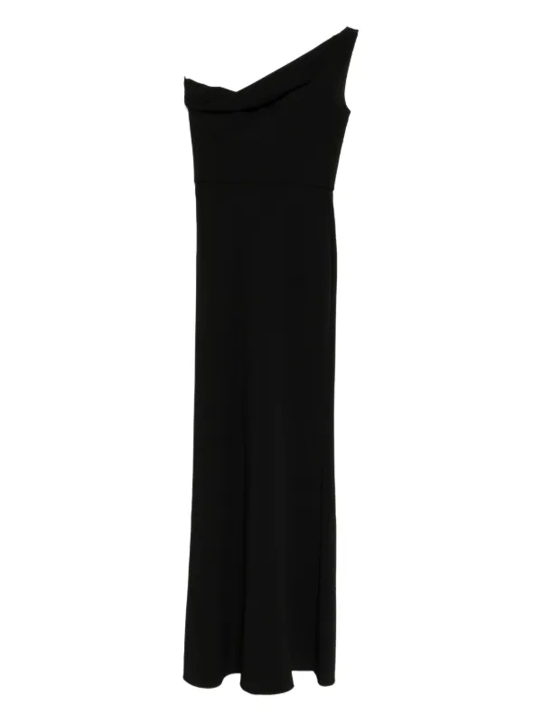 strapless open back dress Beaded One Shoulder Long Dress With Strappy Back And Leg Slit main image 0