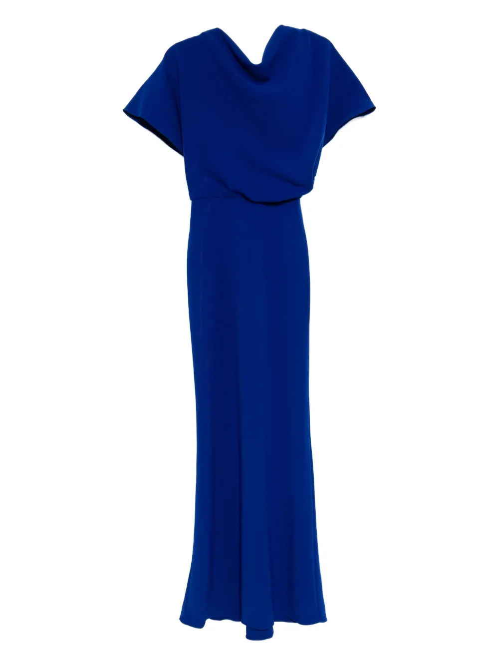 Amsale Crêpe avondjurk Blauw