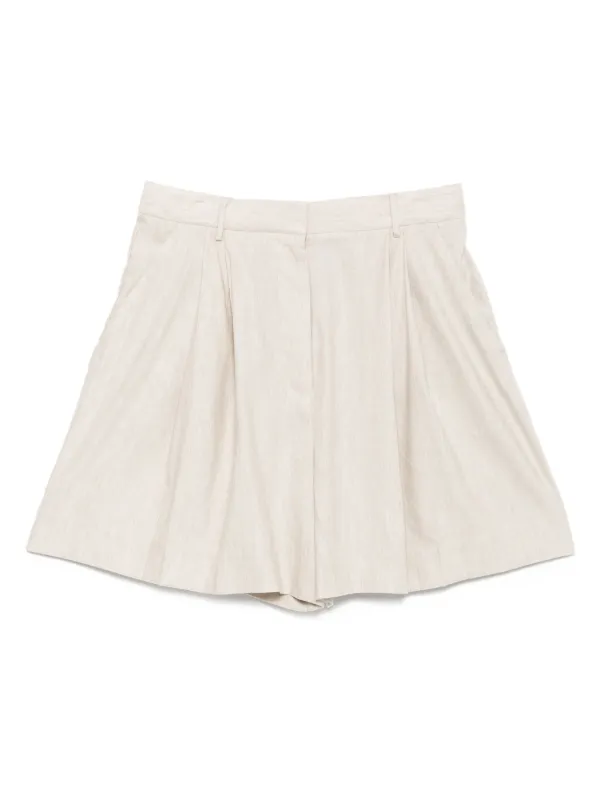 【関税込み】Staud ブラック Cruz リネン ショートパンツ STAUD Cruz ショートパンツ | ニュートラル | FARFETCH JP