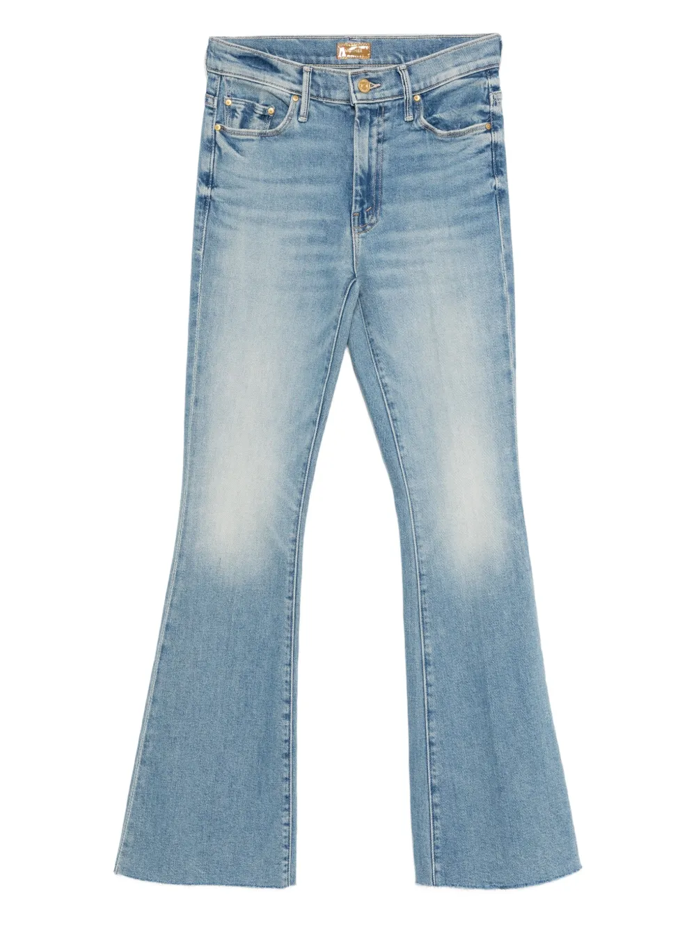 MOTHER The Weekender jeans met franje Blauw