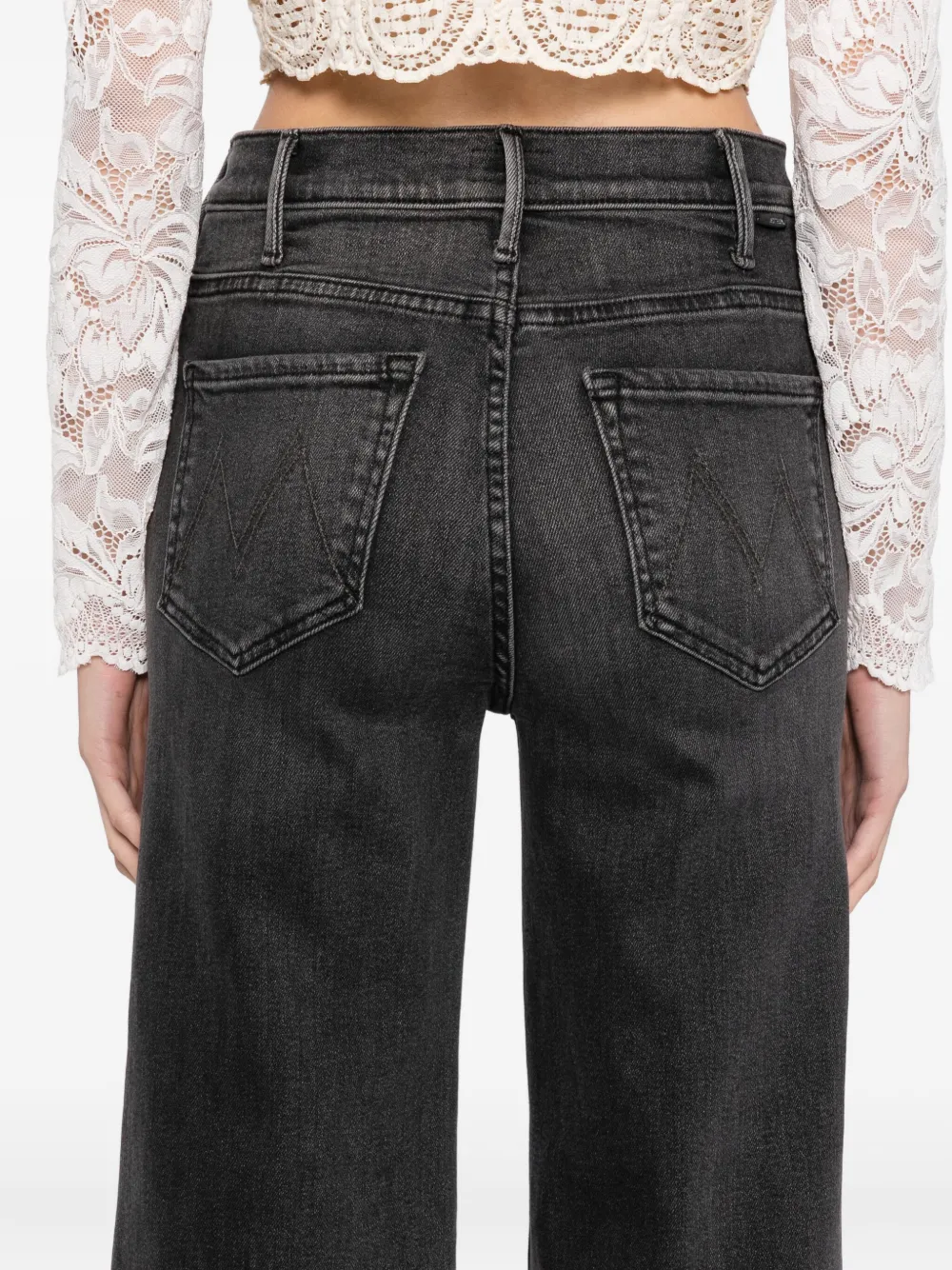 MOTHER The Hustler Roller jeans Grijs