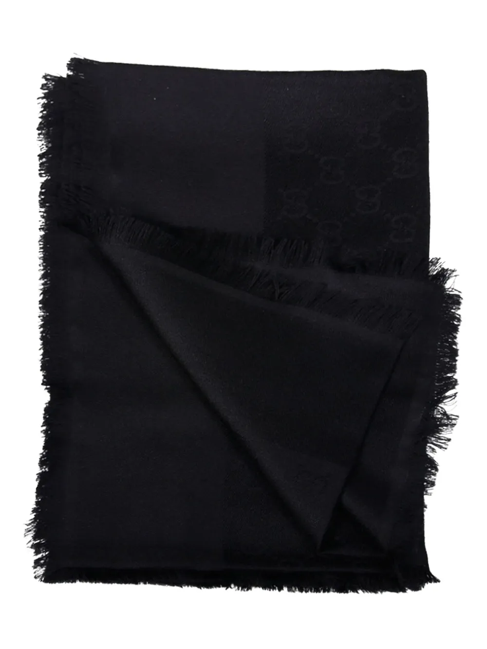 Gucci Sjaal met monogramprint Zwart