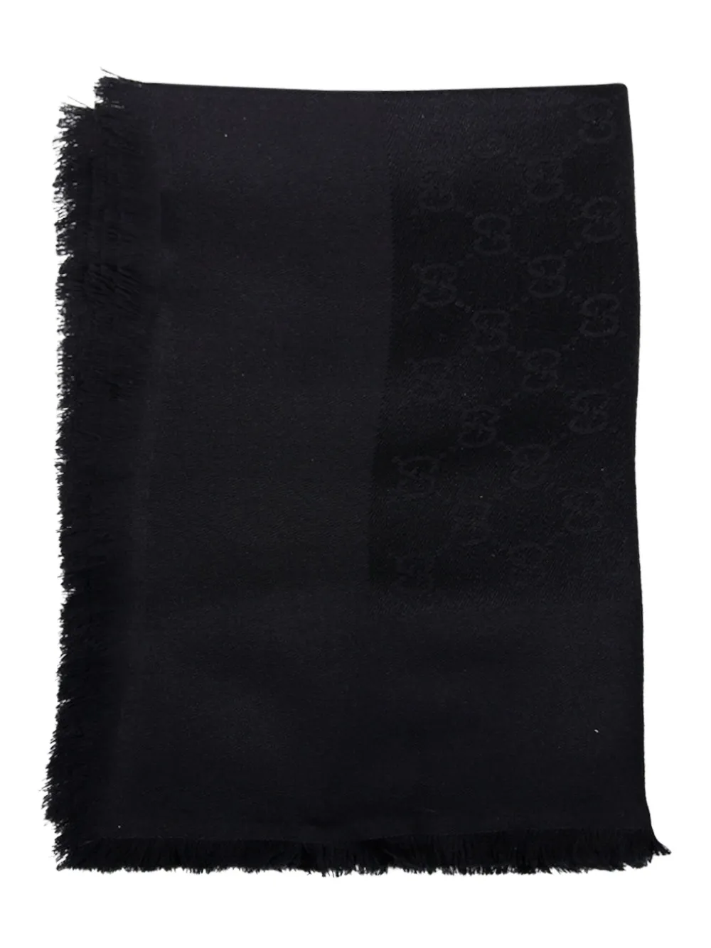 Gucci Sjaal met monogramprint Zwart