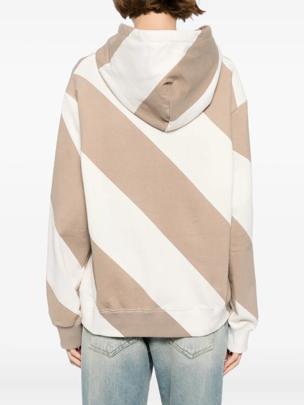 Cynthia Rowley Drew gestreepte hoodie Beige