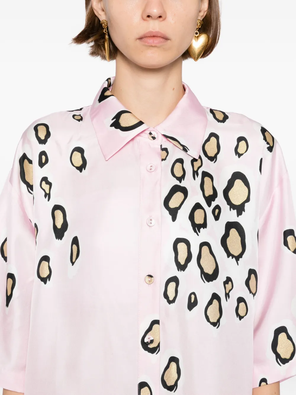 Cynthia Rowley Amalfi Camp blouse Roze