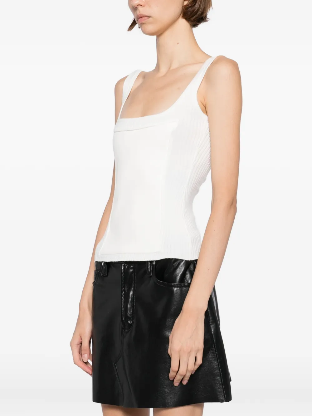 Cynthia Rowley Tribeca Vest In White