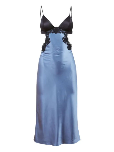 Fleur Du Mal lace-insert slip dress