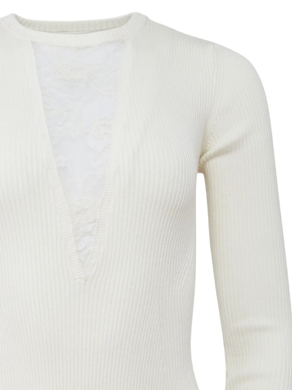 Fleur Du Mal Quinn lace-insert ribbed bodysuit | T-Shirts & Jersey Shirts | Image 2