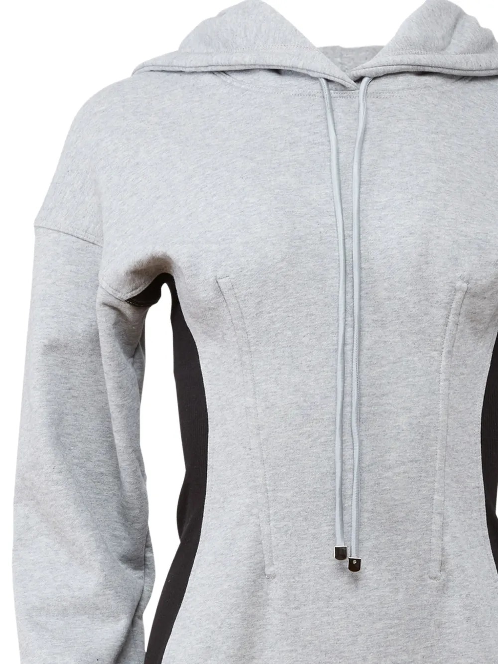 Fleur Du Mal Korset jurk met capuchon - Grijs