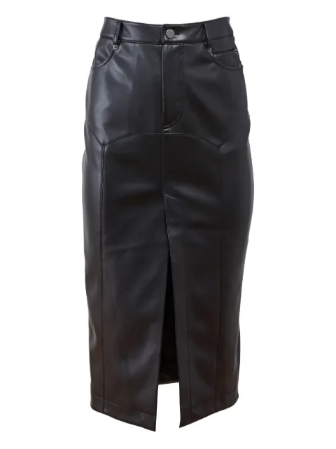 Fleur Du Mal Harley split-front faux-leather skirt
