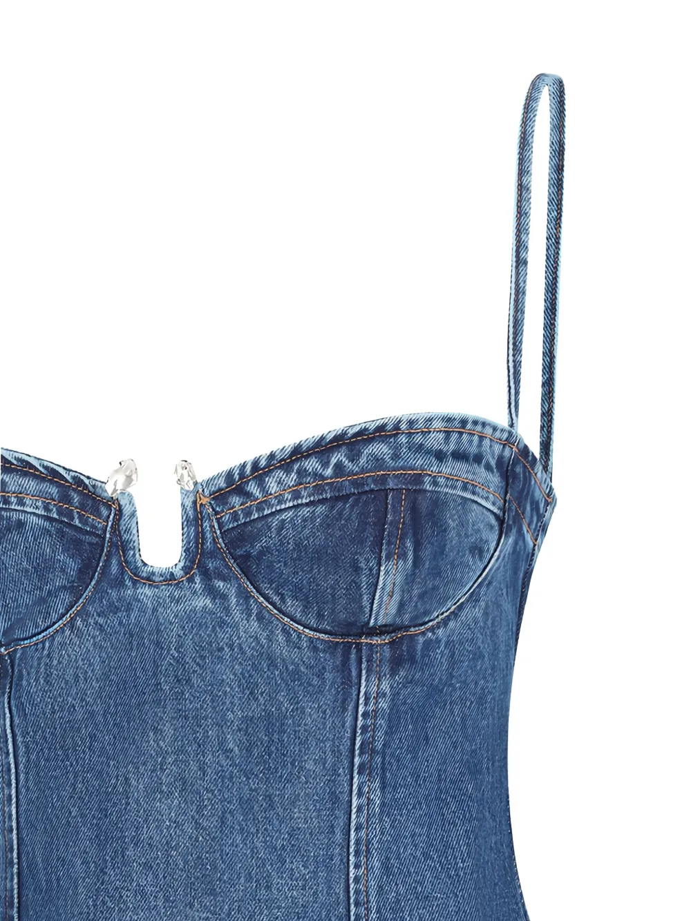 David Koma Denim mini-jurk Blauw