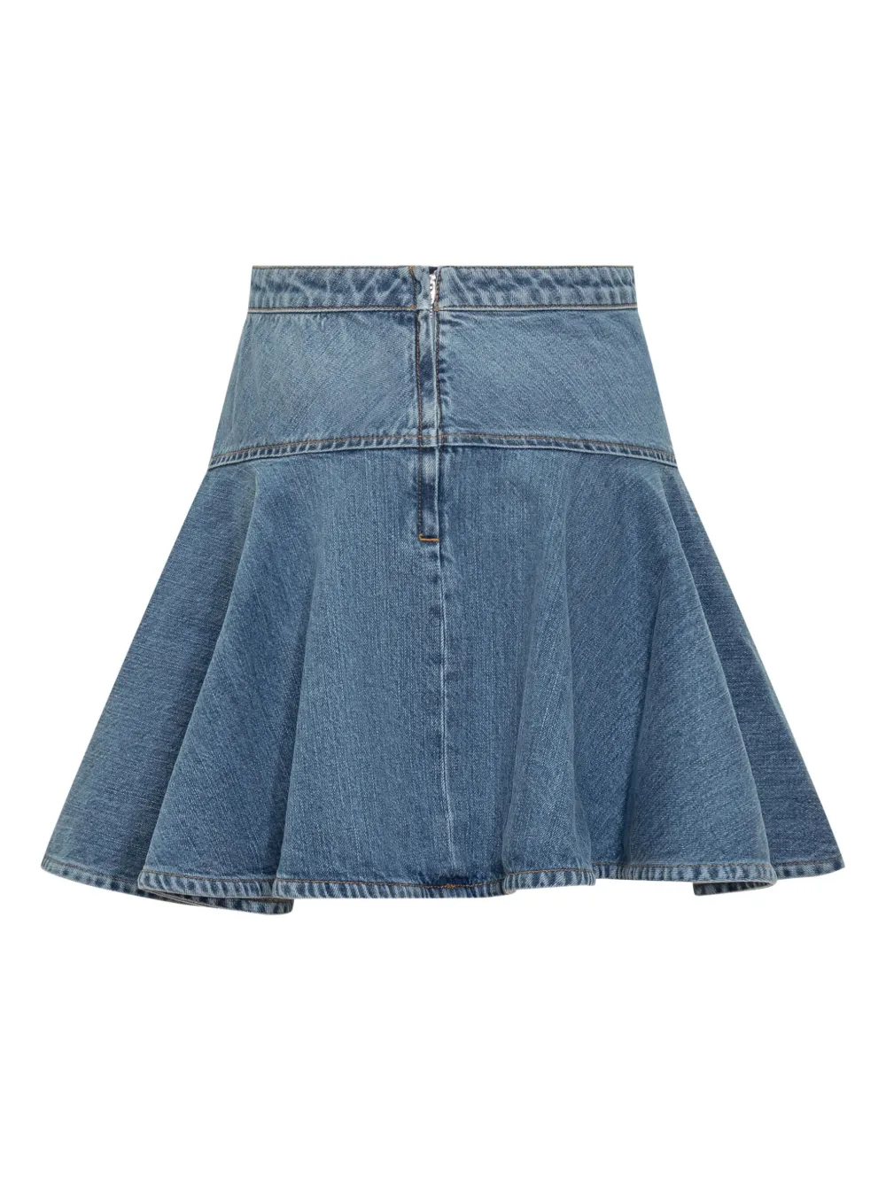 Givenchy denim flared short A-line skirt Blauw