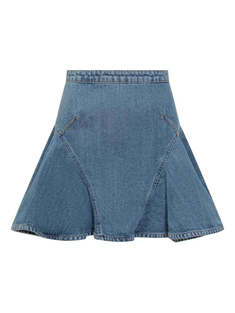Givenchy denim flared short A-line skirt - ブルー Givenchy denim flared short A-line skirt - ブルー