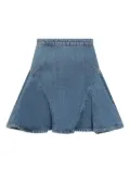 Givenchy denim flared short A-line skirt - Blue