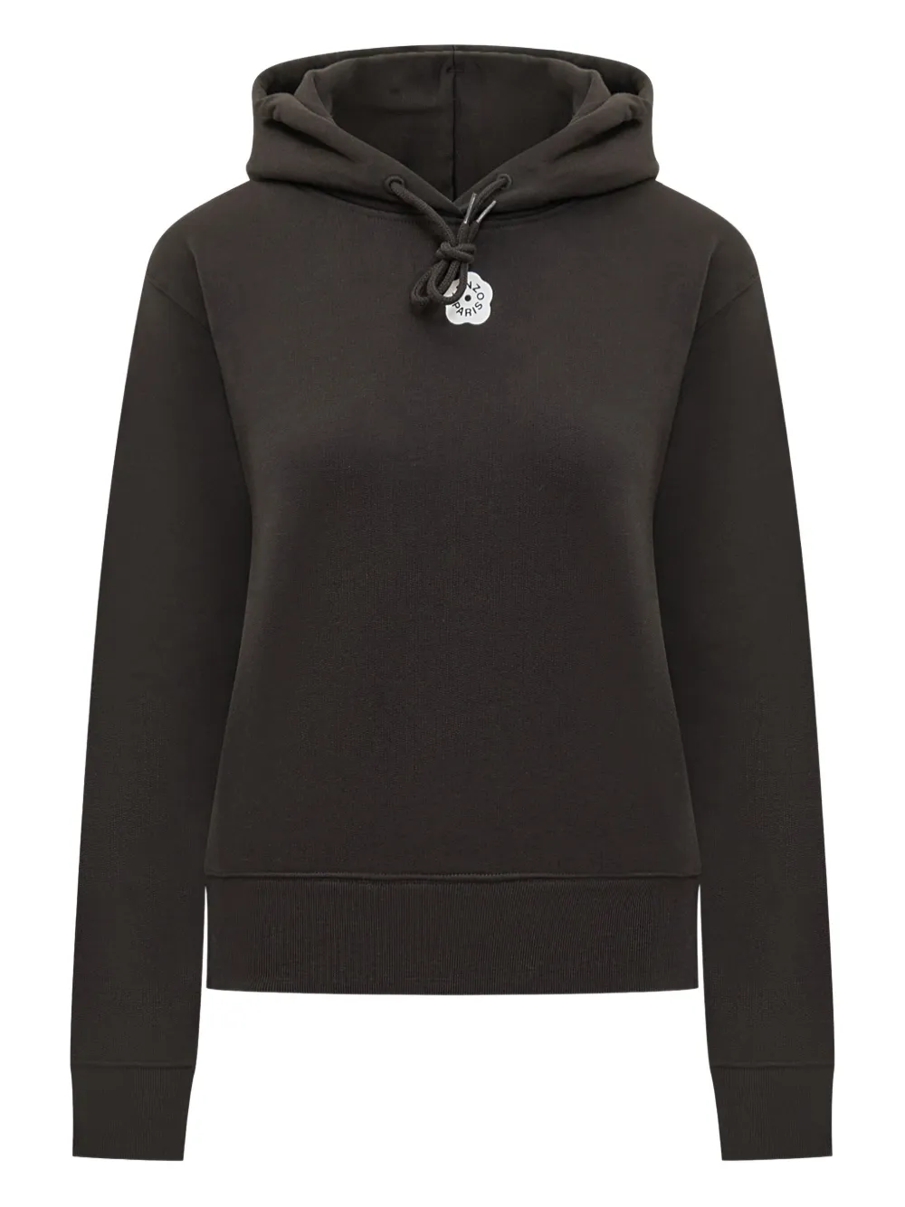 Kenzo flower-logo hoodie Zwart