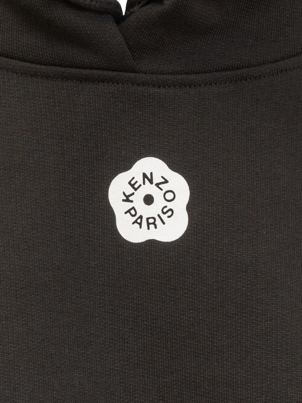 Kenzo flower-logo hoodie Zwart