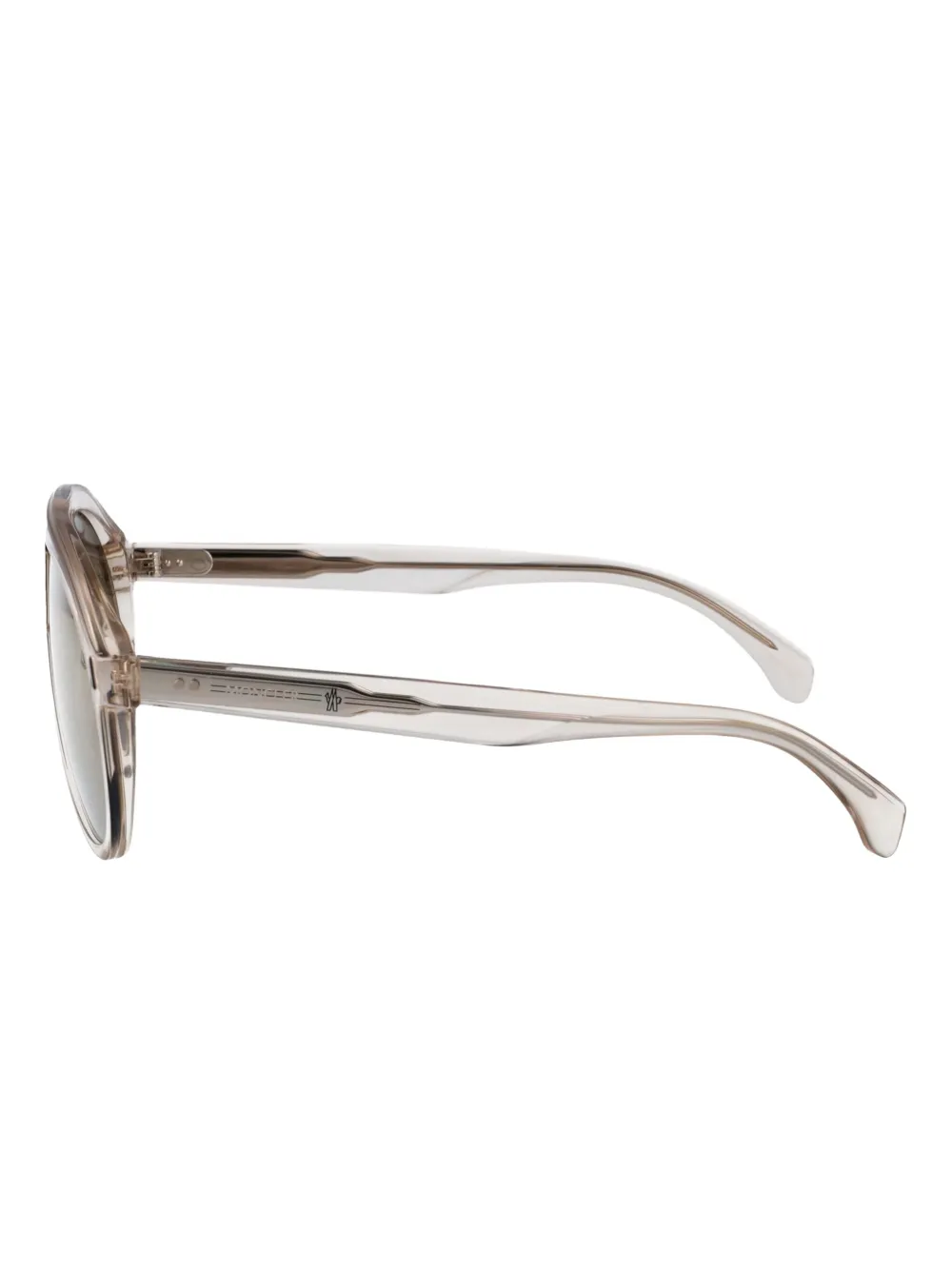 Moncler Eyewear ME6001 zonnebril Beige