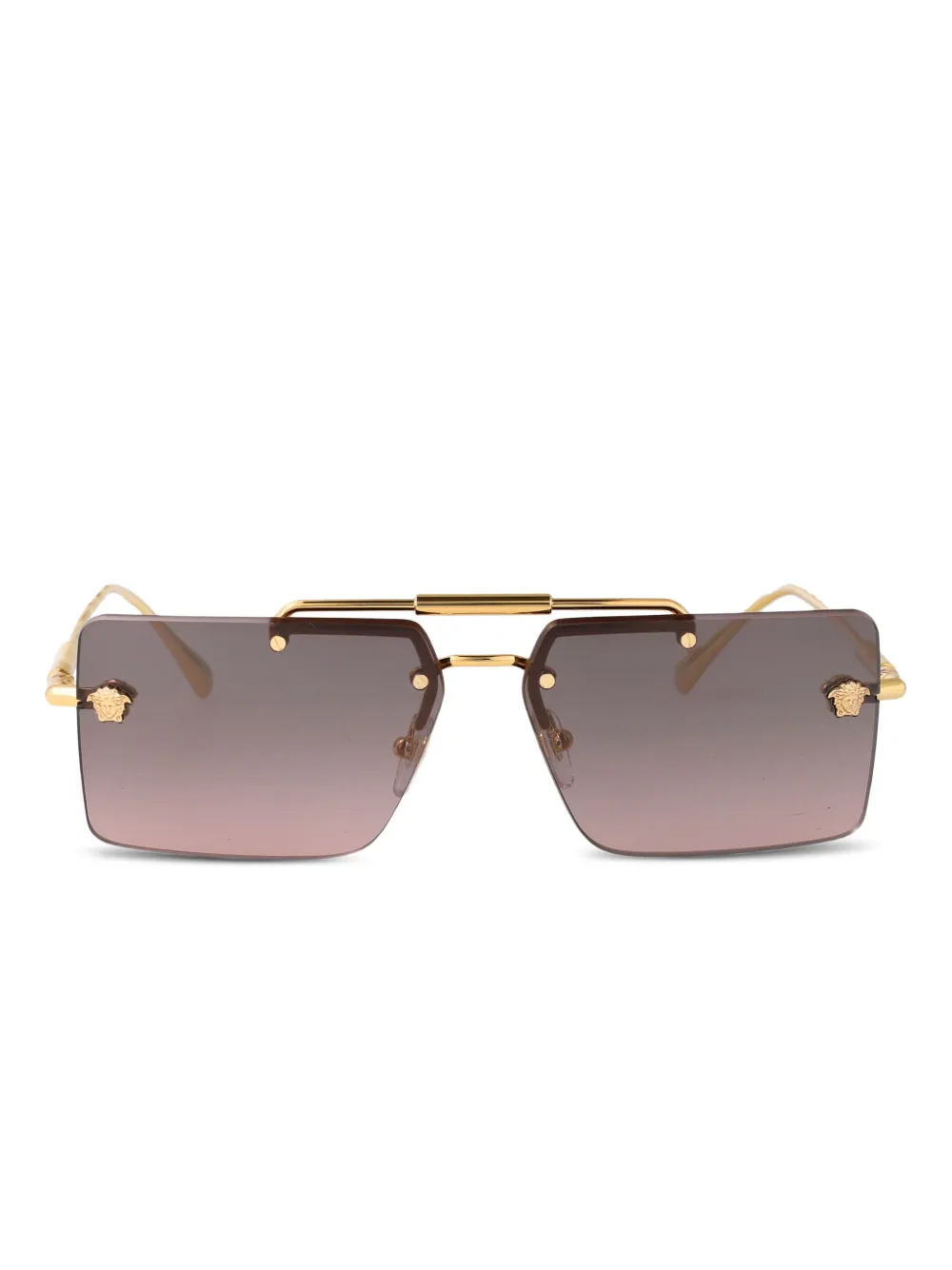 Versace Eyewear Zonnebril met vierkant montuur Goud